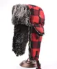 Classic Unisex Plaid Aviator Trapper Ushanka Ski Hat Trooper Winter Russian Cap With Earflaps5739779