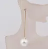 Orecchini pendenti con perle a forma di palla grande placcati in oro per donna1347632
