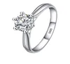 Mit Cericate Luxus 1 Karat Zirkonia Diamant Ring Original 925 Silber Farbe Ehering Für Frauen Jahrestag Geschenk R0032292037