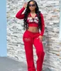 2024 Designer Tracksuits Outono Inverno Mulheres Sweatsuits Jogging Ternos Manga Longa Com Capuz Calças Calças Dois Conjuntos de Peças Casual Impressão Letras Outfits Bulk Roupas 093