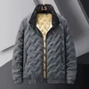 Vinterjacka män termisk fodrad tjock varm fleece jacka manlig kappa stänga av kragen parkas koreanska ytterkläder herr jacka 231226