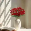Decorative Flowers Faux Silk Cloth Elegant Artificial Rose Hydrangea Bouquet For Wedding Arrangement Bridal Centerpiece A