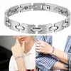 Link Armbanden Eenvoudige Delicate Mannen Mannelijke Healing Sieraden Titanium Staal Antifatigue Armband Gift