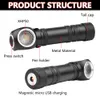 New Portable Lanterns Powerful XHP50 LED Head Flashlight Headlamp Multifunctional Flashlight+Headlight Rechargeable Torch Waterproof Head Lamp