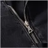 メンズジャケットメンズジャケットファッション最高品質のデニムジャケットカジュアルヒップホップデザイナーアウターアウターの有名な服プラスサイズドロップ配達otxg8