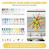 Modern luxury chandelier, hand-blown glass chandelier, ceiling light hanging chandelier chandelier for stairs, hotels, halls (can be customized in size and color)