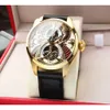 Diseñador MenWatch IWC Watch Mens Pilot Skeleton Gold Watches 5A Auto Mecánico de alta calidad Uhren Active Tourbillon Watchmen Back Transparent Montre Pilot 8yg5