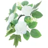 Bougeoirs porte-guirlande couronne anneaux floraux couronnes de feuilles artificielles accessoires fleur