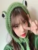 Bérets hiver Skullies mignon femmes grenouille chapeau Crochet tricoté Costume Beanie chapeaux casquette cadeau Hiphop pographie accessoire Party9509798