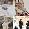 Furtalk Winter Pompom Hat for Kids ages 110 Knit Beanie Winter Baby Children Fur Pom Hats Girls and Boys 231225
