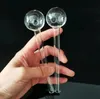 Tubo de vidro transparente de 15cm, queimador de óleo, tubo de vidro para fumar, tubos de óleo para unhas, tubos de água