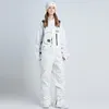 Pantaloni da sci Impermeabili da neve per uomo e donna Pantaloni da snowboard con cinturini Salopette da sci calda invernale antivento Tuta