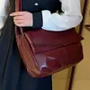 Borse a tracolla Borse Borsa a mano elegante da vino da donna Borsa a tracolla con tetto da donna in pelle PU grande Borsa a tracolla a pieghe da donnablieberryeyes