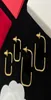 Modne złote litery urok hoop kolczyki stadnina słynne projektantki kolczyki biżuteria kobiety lady impreza miłośnicy ślubu prezent zaangażowanie żydów2360409