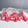 Porte-clés ours fraise mignon, pendentifs de voiture, poupée de dessin animé, sac à dos, jouets, cadeau