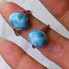 Cluster Rings LOOSE BEADS S925 Larimar Ring Wholesale For DIY Jewelry One Size