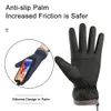 Gants de ski anti-froid d'hiver pour hommes Sports imperméables en plein air Cyclisme Moto Écran tactile Polaire Antidérapant Chaud Doux Fluff 231225