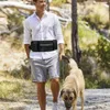 Riñonera universal para entrenamiento de mascotas, bolsa para pasear perros con soporte para botella de agua para ciclismo y231225