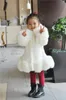 Vêtements d'hiver pour filles, manteau Boutique pour enfants, épais, Imitation fourrure coréenne, automne, poils de renard, coton chaud, grand col en fourrure, 231225