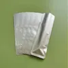 Silver Pure Aluminium Foil Package Bag Mylar Heat Sealing Snack Storage Pouches Livsmedelshantverk förpackningsväskor Qahtl DMIXL