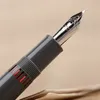 Majohn P136 Metal Copper Piston Resin Fountain Pen 20 Ink Windows Effmflat nib Office Supplies writingギフト231225