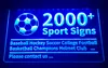 Lighting 2000 Soprt Signs LED Strip Lights Light Sign Baseball Hockey Football Basketball Helmet CLub 3D Dropshipping Wholesale