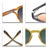Солнцезащитные очки в стиле ретро UV400 Blue Light Brown Полигональные рамы для мужчин и женщин