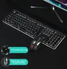 104 Key L1 Wired Film Luminous Keyboard USB Office Office Computer Game Mouse Set Whole267P269W7163262