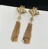 Dangle Earrings Fashion Luxury Brand Designer Little Bee Pearl Rhinestone Tassel Pendant Luxury Net Celebrity Earing Wedding Part8617290