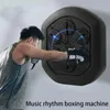 Balles de boxe musicale, Machine de boxe intelligente et amusante, tapis d'entraînement mural, Rechargeable, Bluetooth, cible électronique murale, Fitness à domicile