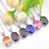 NOUVEAU 6Pc lot Luckyshine Bijoux de fiançailles Morganite kunzite Topaz Gems pendentif 925 Sterling Silver USA Israël Pendentifs de mariage Jew271Y