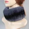 Winter Pelz Stirnbänder Für Frauen Gestrickte Rex Kaninchen Pelz Schal Für Frauen Echtpelz Kopf Wrap Ohr est Mode Haarband 231226