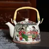 Pot à poutre de levage de type japonais de grande capacité 1000 ml théière chinoise Puer thé bouilloire service à thé et café théières tasse tasse 231225