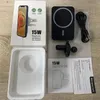 Laddare 15W Magnetic Car Wireless Charger för iPhone 12 Pro Max för iPhone 12 Mini Fast Charging Car Holder med Retail Box