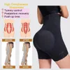 Double Compression Butt Lifter Zipper Shorts High Waisted Butt Pads Seamless Hip Enhancer Breathable Underwear Tail Lift Effect 231225