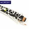 MORESKY Oehler System Clarinet G Tune Ebony Clarinet Silver Plated Keys M202