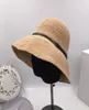backet hats Chapeau de pêcheur femme été grand avant-toit vacances chapeau de soleil crochet lafite herbe bassin casquette pliant chapeau de paille LJ2011052604435