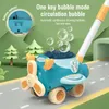Tankvagn Bubble Gun Machine Automatic Electric Soap Bubbles Outdoor Games Children Toys For Girls Back to School Gifts 231226