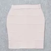 女性用のhqboryヌード包帯ミニスカートピンク品質の弾性鉛筆スカートオフィスレディクラブセクシーな白いハイウエストスカート231226