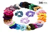 36 couleurs Solid Lady Hair Chouchous Anneau Élastique Bandes De Cheveux Couleur Pure Bobble Sports Danse Velours Doux Charmant Chouchou Hairban7049625