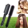 Professional Hair Straightener Brush Heated Comb Straightening Combs Hair Straight Curly Styling AntiScald Ceramic Straightener9512506