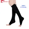 Kvinnors strumpor Yisheng Compression Knee High Open Toe Men Graderade kompressstrumpor för åderbråck