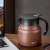 Isı Koruyucu Yahudi Teapot 304 Paslanmaz Çelik /Seramik Astar Çayı Pot Taşınabilir Termos Potu Kızarmış Islatılmış Çay Potu 231225