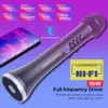 Högtalare Lewinner Professional Karaoke Microphone Wireless Högtalare Portable Bluetooth Microfon för telefon iPhone handhållen dynamisk mikrofon