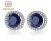 Gem039s Ballet 7x9mm Natural Blue Sapphire 925 Sterling Silver Gemstone Stud Earrings Vintage Fine Jewelry Women Gift Fashion 25069394