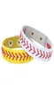 2022 New Fashion Real Leather Softball Seam Sports Bracelets Wristband Unisex Baseball Softball Baseball Sports Bracelet Bangles J2442323