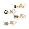 4 Pairs Cufflinks For Mens With Gift Box Man Shirt Wedding Guests Gifts Men Husband Jewelry Business Tie Clip 231226