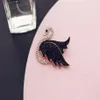 Nueva moda creativa señoras cisne broche de circonio personalidad señoras alta calidad broche de diamantes joyería de lujo 181T