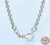 Originele Echte 925 Sterling Zilver Chunky Infinity Knoop Ketting Fit Originele Charms Jewelry317i8673903