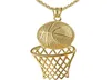 Basketball Hoop Pendant Necklace Men Long Chain Necklace Gifts Sports Hip Hop Couple Jewelry8586634